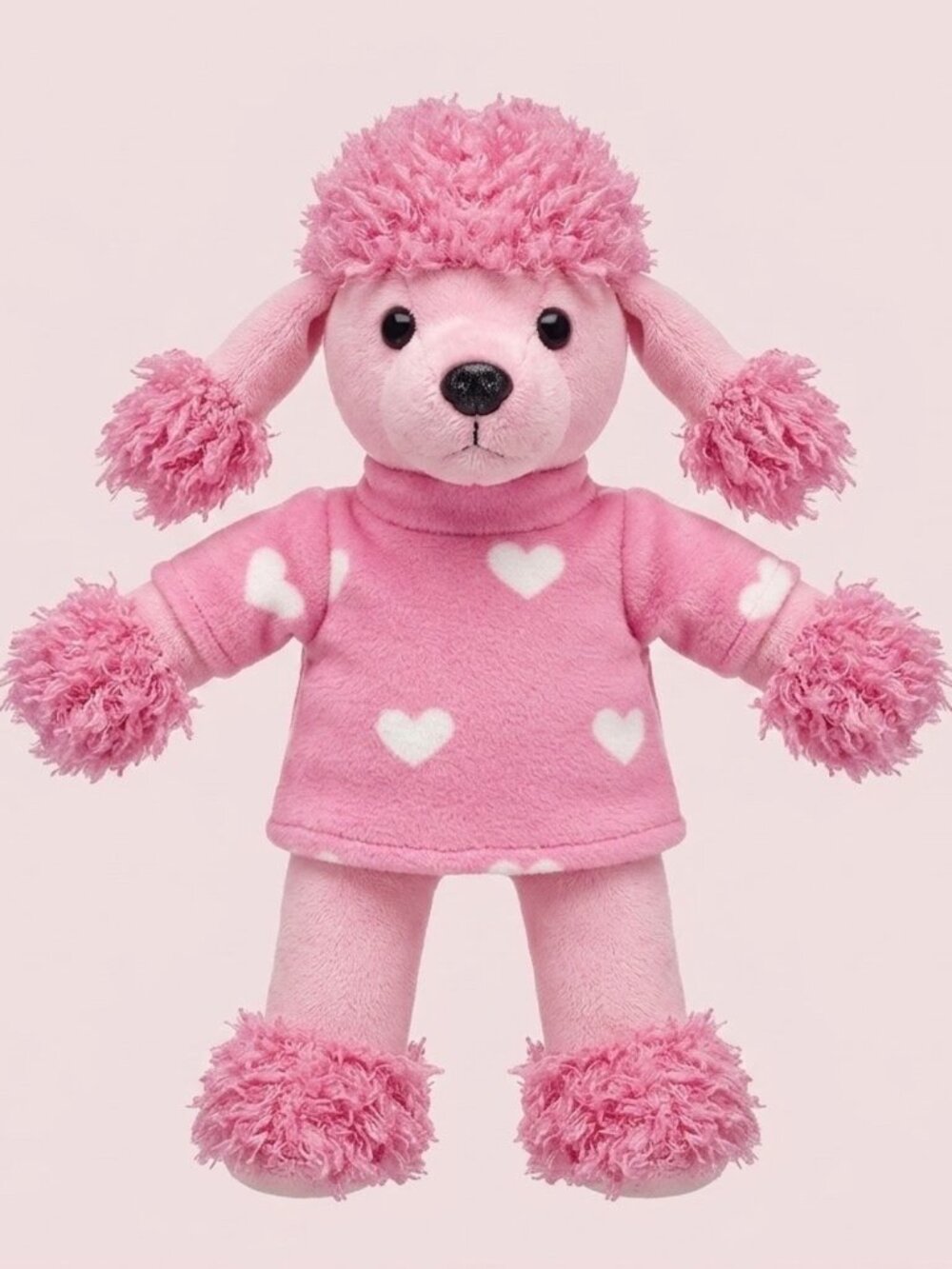NWT Pink Poodle Plush with Heart Dress